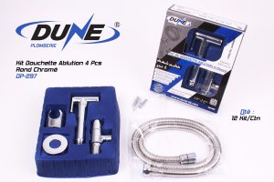Kit Douchette Ablution 4Pcs Rond Chromé DP-297
