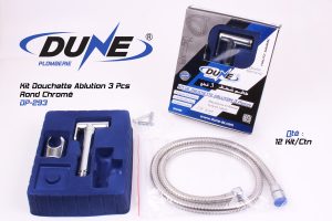 Kit Douchette Ablution 3Pcs Rond Chromé DP-293
