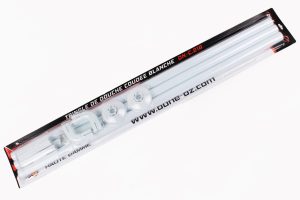 tringle douche coudé blanche