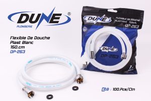 Flexible Douche Plast Blanc 150mm DP-263